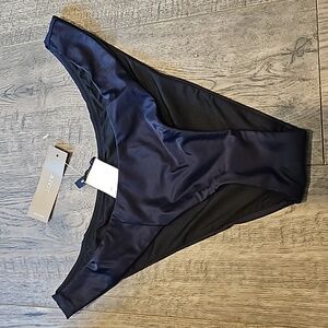 JCrew Cheeky Curved Waist Navy Blue Small Bikini Bottom BNWT